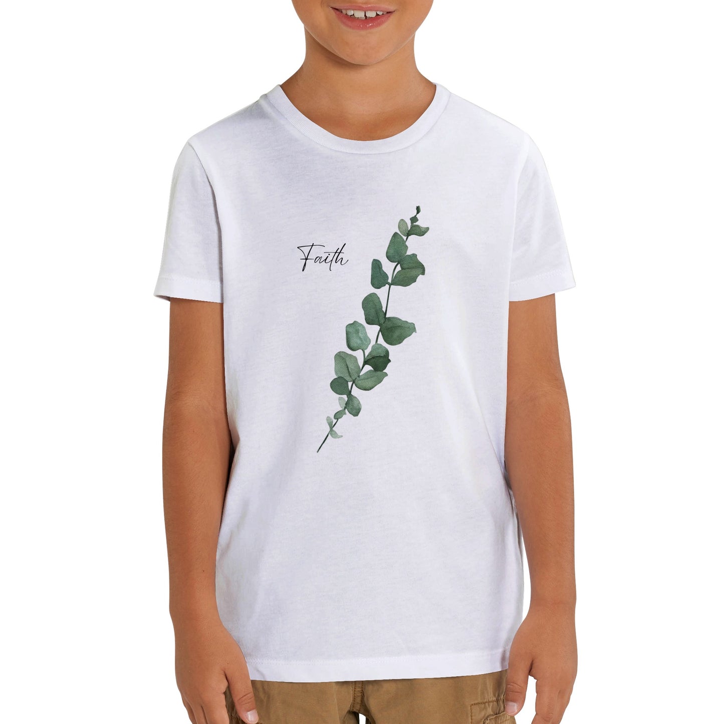 Faith, Organic Kids Crewneck T-shirt